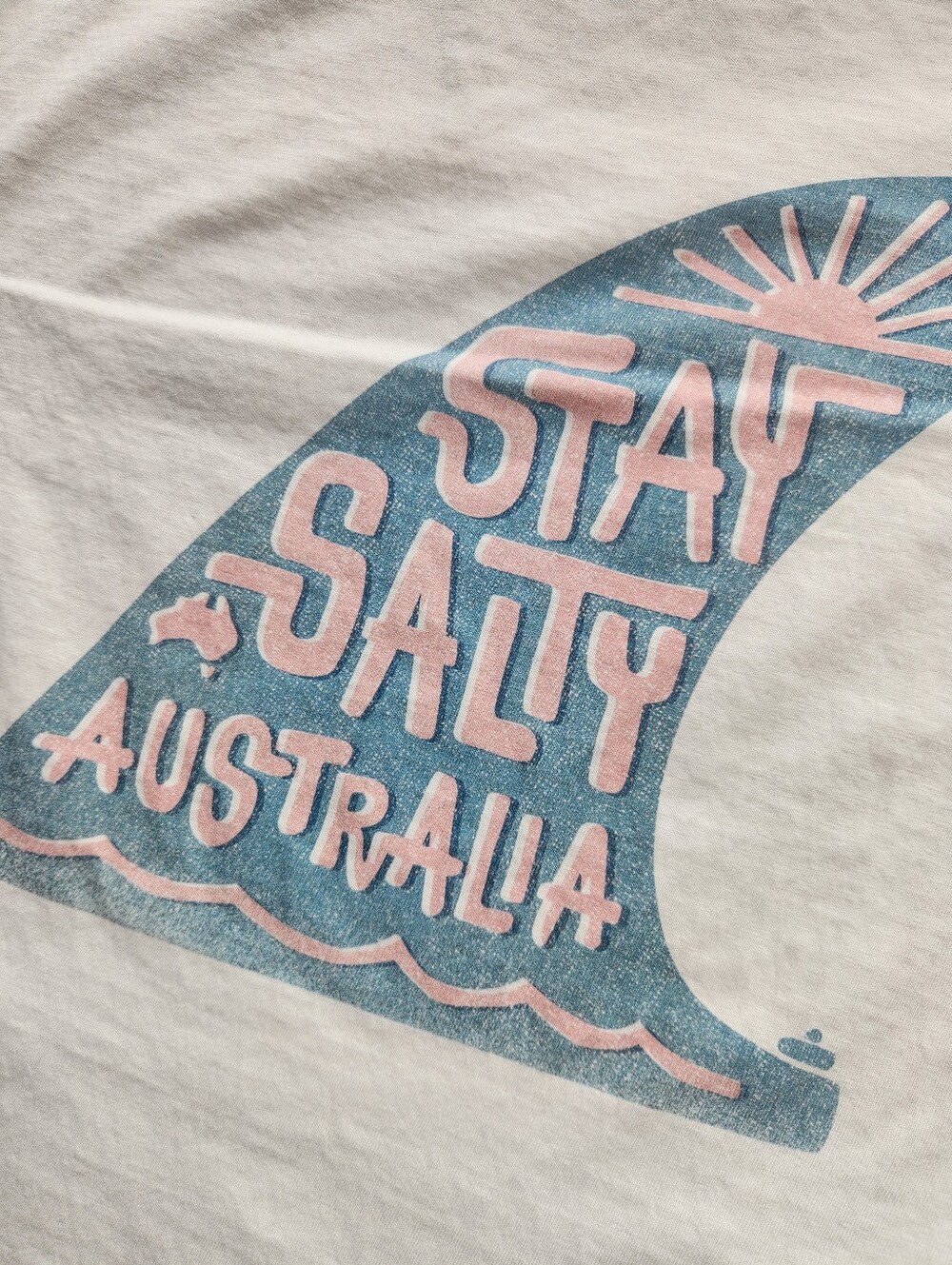 Pacific Creations Men's Stay Salty Graphic T-Shirt White Short Sleeve XL